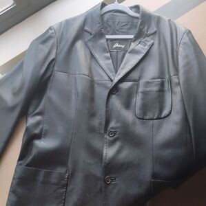 Black leather jacket